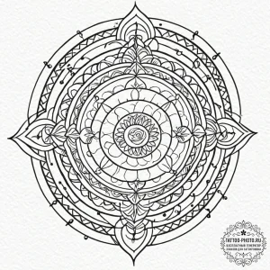 Tattoo design a winding path or road, symboli... - эскиз тату (№1751176608_0, 29.06.2025 05:56) — tattoo-photo.ru