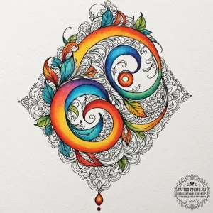 Tattoo design a subtle line accentuating the... - эскиз тату (№1751177871_0, 29.06.2025 06:17) — tattoo-photo.ru