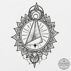 Tattoo design a single, powerful star that is... - эскиз тату (№1751181059_0, 29.06.2025 07:10) — tattoo-photo.ru