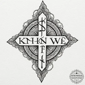 A chicano lettering tattoo of "know thyself".... - эскиз тату (№1751181278_0, 29.06.2025 07:14) — tattoo-photo.ru