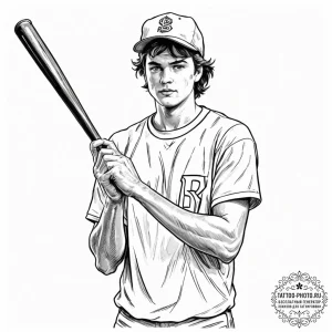 A graphic novel style portrait of steve harri... - эскиз тату (№1751182141_0, 29.06.2025 07:29) — tattoo-photo.ru
