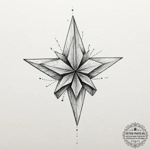 Origami, tattoo drawing outline, on a clean w... - эскиз тату (№1751183194_0, 29.06.2025 07:46) — tattoo-photo.ru
