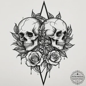 A pair of scissors cutting a string of fate,... - эскиз тату (№1751184928_0, 29.06.2025 08:15) — tattoo-photo.ru