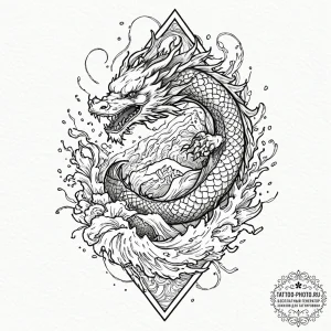 Tattoo design a pixelated explosion that tran... - эскиз тату (№1751188122_0, 29.06.2025 09:08) — tattoo-photo.ru