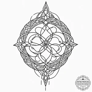 Tattoo design a strong, protective knotwork p... - эскиз тату (№1751189289_0, 29.06.2025 09:28) — tattoo-photo.ru