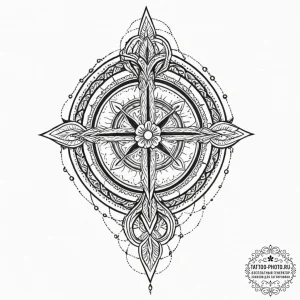 Tattoo design a medieval longsword plunged in... - эскиз тату (№1751190604_0, 29.06.2025 09:50) — tattoo-photo.ru