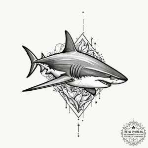 Shark, tattoo drawing outline, blackwork tatt... - эскиз тату (№1751190719_0, 29.06.2025 09:51) — tattoo-photo.ru