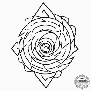 A sketch of naruto uzumaki, with his rasengan... - эскиз тату (№1751195575_0, 29.06.2025 11:12) — tattoo-photo.ru