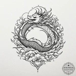 Tattoo sketch a minimalist symbol of self-acc... - эскиз тату (№1751214846_0, 29.06.2025 16:34) — tattoo-photo.ru