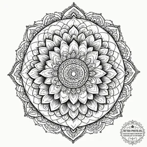 Abstraction, concept art for tattoo, dotwork... - эскиз тату (№1751217114_0, 29.06.2025 17:11) — tattoo-photo.ru