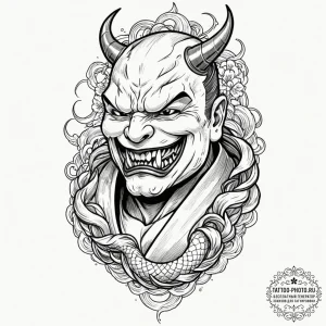 Graphic novel style portrait of baron harkonn... - эскиз тату (№1751219026_0, 29.06.2025 17:43) — tattoo-photo.ru