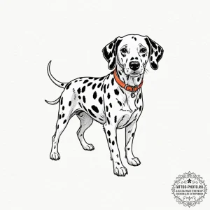 A linework tattoo of the dalmatian mice from... - эскиз тату (№1751230413_0, 29.06.2025 20:53) — tattoo-photo.ru