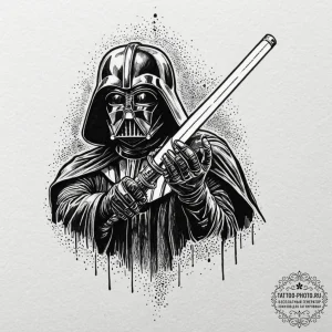 25. a tattoo flash sheet of lightsabers: luke... - эскиз тату (№1751232300_0, 29.06.2025 21:25) — tattoo-photo.ru