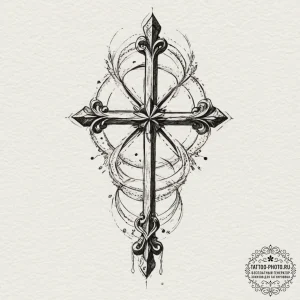 154. tattoo design: a minimalist "gadat" rune... - эскиз тату (№1751323770_0, 30.06.2025 22:49) — tattoo-photo.ru