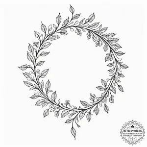 Tattoo sketch a delicate vine wrapping around... - эскиз тату (№1751324370_0, 30.06.2025 22:59) — tattoo-photo.ru