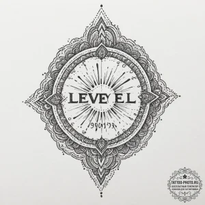 Tattoo sketch a glowing "level 99" or "max le... - эскиз тату (№1751325603_0, 30.06.2025 23:20) — tattoo-photo.ru
