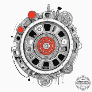 Tattoo design a classic "view-master" toy, wi... - эскиз тату (№1751326409_0, 30.06.2025 23:33) — tattoo-photo.ru
