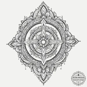 Maya (symbols), tattoo flash sheet design, bl... - эскиз тату (№1751329422_0, 01.07.2025 00:23) — tattoo-photo.ru