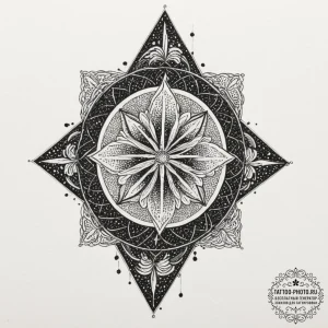 Tattoo sketch a symbol representing a signifi... - эскиз тату (№1751340552_0, 01.07.2025 03:29) — tattoo-photo.ru