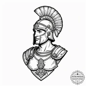 Roman legionary, tattoo flash sheet design, m... - эскиз тату (№1751345505_0, 01.07.2025 04:51) — tattoo-photo.ru