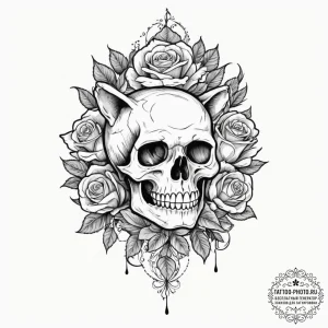 A sketch of baron humbert von gikkingen from... - эскиз тату (№1751348216_0, 01.07.2025 05:36) — tattoo-photo.ru