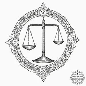 Tattoo sketch a subtle hint of the zodiac ele... - эскиз тату (№1751350532_0, 01.07.2025 06:15) — tattoo-photo.ru