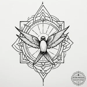 Swallow, tattoo sketch design, rough sketchy... - эскиз тату (№1751350686_0, 01.07.2025 06:18) — tattoo-photo.ru