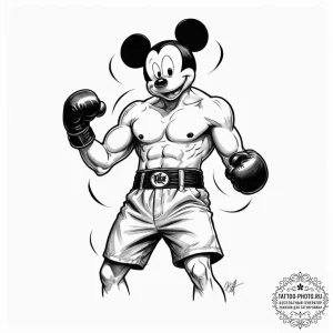 A graphic novel style tattoo of mickey o'neil... - эскиз тату (№1751350762_0, 01.07.2025 06:19) — tattoo-photo.ru
