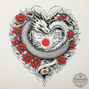 Tattoo design a geometric heart, composed of... - эскиз тату (№1751352812_0, 01.07.2025 06:53) — tattoo-photo.ru
