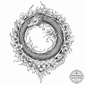 Celtic, concept art for tattoo, fine lines, d... - эскиз тату (№1751354976_0, 01.07.2025 07:29) — tattoo-photo.ru