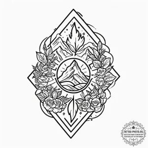 Tattoo design a stylized "game lobby" icon wi... - эскиз тату (№1751355222_0, 01.07.2025 07:33) — tattoo-photo.ru
