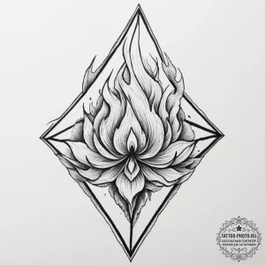 A tattoo sketch of the svarog's square symbol... - эскиз тату (№1751355379_0, 01.07.2025 07:36) — tattoo-photo.ru