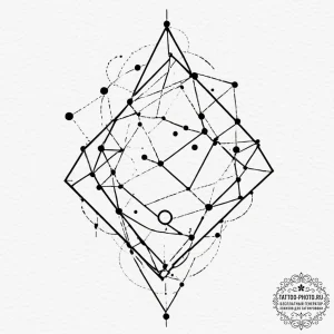 Constellation, ink illustration for tattoo, b... - эскиз тату (№1751357050_0, 01.07.2025 08:04) — tattoo-photo.ru