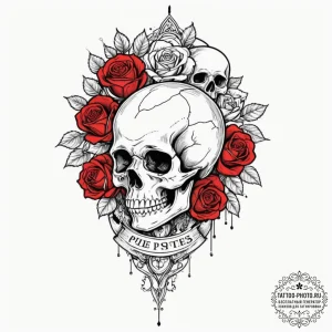Tattoo design an abstract representation of q... - эскиз тату (№1751357283_0, 01.07.2025 08:08) — tattoo-photo.ru