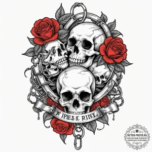 Shackles, tattoo flash sheet design, black an... - эскиз тату (№1751357652_0, 01.07.2025 08:14) — tattoo-photo.ru