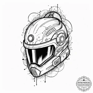 Tattoo sketch a stylized depiction of the cos... - эскиз тату (№1751357802_0, 01.07.2025 08:16) — tattoo-photo.ru