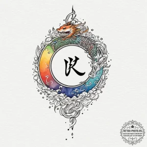 71. tattoo sketch: the rune "raduga" (rainbow... - эскиз тату (№1751358771_0, 01.07.2025 08:32) — tattoo-photo.ru