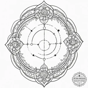 111. tattoo sketch: the rune "istok," resembl... - эскиз тату (№1751359891_0, 01.07.2025 08:51) — tattoo-photo.ru