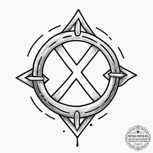 Strength (symbol), ink illustration for tatto... - эскиз тату (№1751361449_0, 01.07.2025 09:17) — tattoo-photo.ru