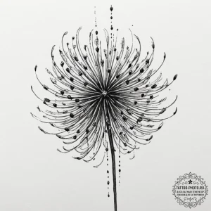 Tattoo sketch a single, thick, dark brushstro... - эскиз тату (№1751363487_0, 01.07.2025 09:51) — tattoo-photo.ru