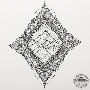 Tattoo design a minimalistic symbol of a resp... - эскиз тату (№1751364251_0, 01.07.2025 10:04) — tattoo-photo.ru