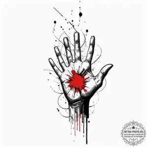 Tattoo design a single, abstract point of lig... - эскиз тату (№1751365980_0, 01.07.2025 10:33) — tattoo-photo.ru