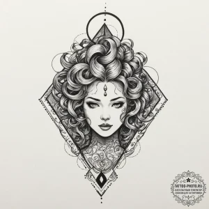 Tattoo sketch a subtle gradient from light to... - эскиз тату (№1751366215_0, 01.07.2025 10:36) — tattoo-photo.ru