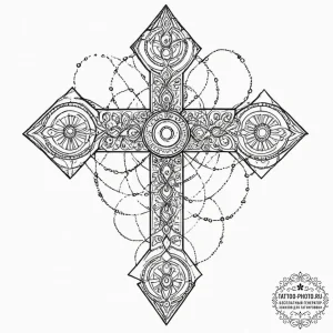 Tattoo design an abstract circuit board formi... - эскиз тату (№1751371085_0, 01.07.2025 11:58) — tattoo-photo.ru