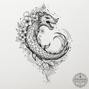 Tattoo design a person's lungs, filled with s... - эскиз тату (№1751407084_0, 01.07.2025 21:58) — tattoo-photo.ru