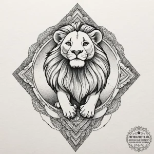 A watercolor sketch of simba from the lion ki... - эскиз тату (№1751407337_0, 01.07.2025 22:02) — tattoo-photo.ru