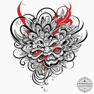 Tribal (pattern), ink illustration for tattoo... - эскиз тату (№1751467311_0, 02.07.2025 14:41) — tattoo-photo.ru
