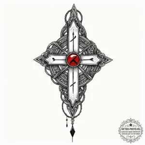 A tattoo of the slavic rune "bereginya" (prot... - эскиз тату (№1751469050_0, 02.07.2025 15:10) — tattoo-photo.ru
