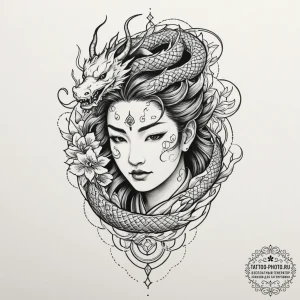 Tattoo sleeve design, ai god complex, a giant... - эскиз тату (№1751471287_0, 02.07.2025 15:48) — tattoo-photo.ru