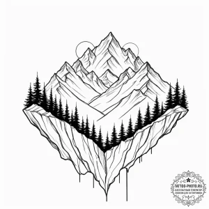 Tattoo design, a single, continuous line that... - эскиз тату (№1751474765_0, 02.07.2025 16:46) — tattoo-photo.ru